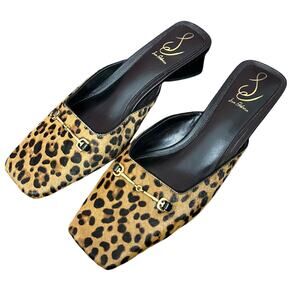 Leopard Print Women's Mules